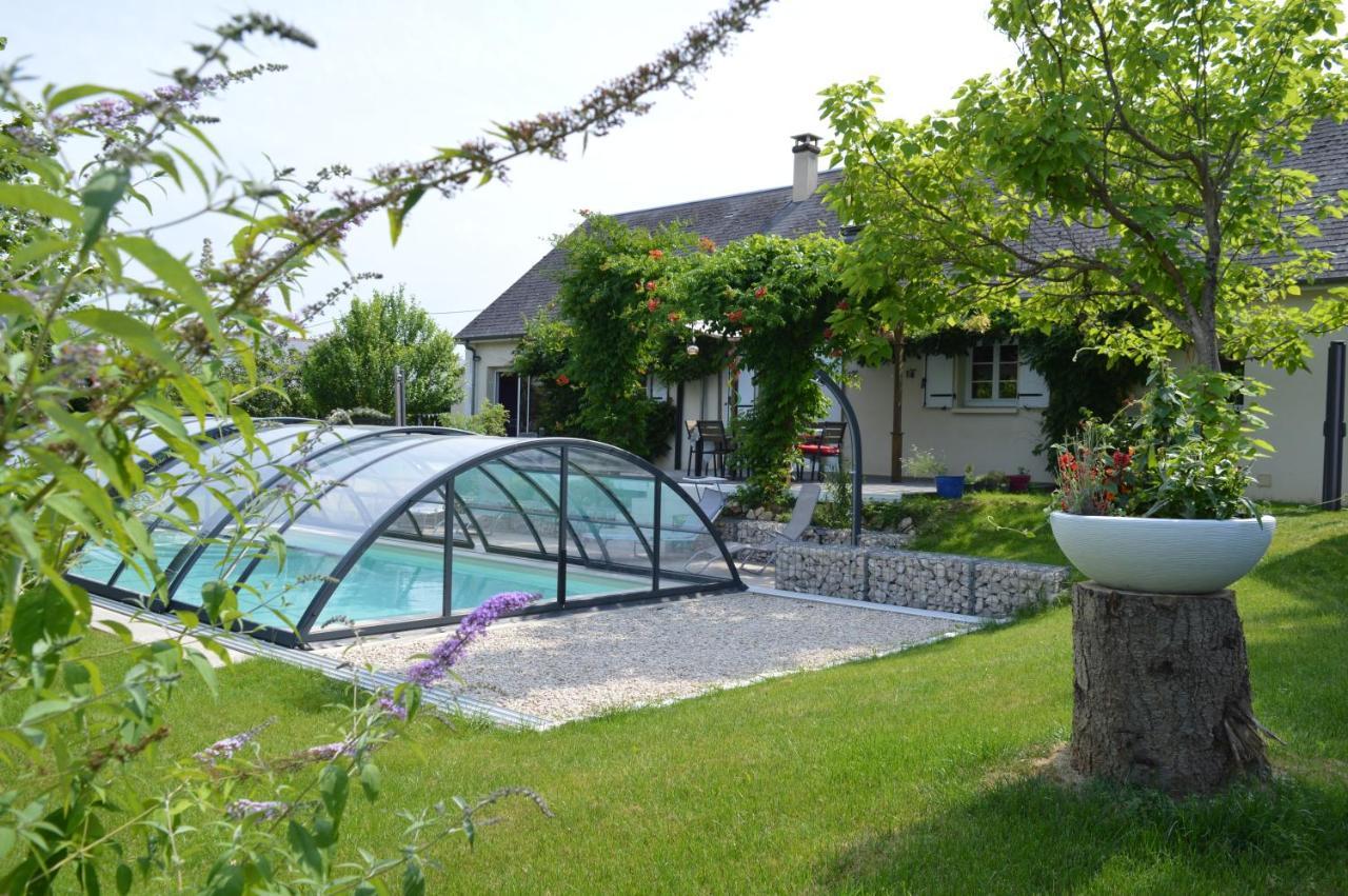 Au Coeur Du Bien-Etre, Chalet Avec Piscine Chauffee Et Couverte, Spa, Sauna, Massages Monteaux Εξωτερικό φωτογραφία